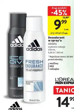 Intermarche Dezodorant Adidas Fresh Endurance oferta