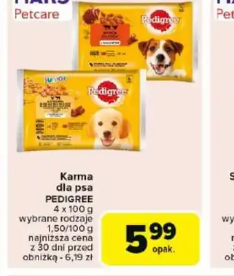 Carrefour Karma dla psa Pedigree oferta