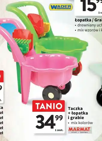 Intermarche Taczka z łopatką i grabkami Marmat oferta