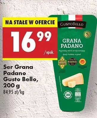 Biedronka Ser grana padano Gustobello oferta