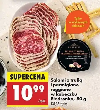 Biedronka Salami z truflą i parmigiano reggiano Biedronka oferta