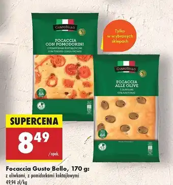 Biedronka Focaccia z pomidorami Gustobello oferta