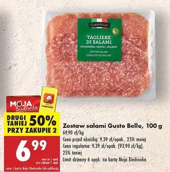 Biedronka Zestaw salami Gustobello oferta