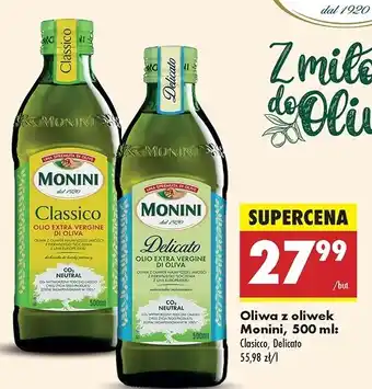 Biedronka Oliwa z oliwek extra vergine Monini Classico oferta