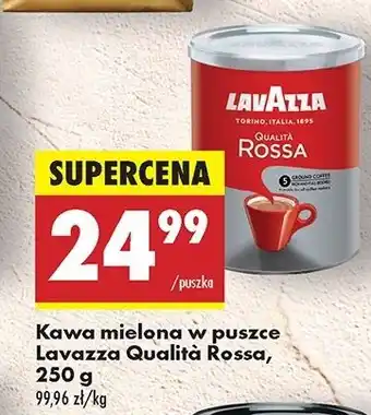 Biedronka Kawa puszka Lavazza Qualita Rossa oferta