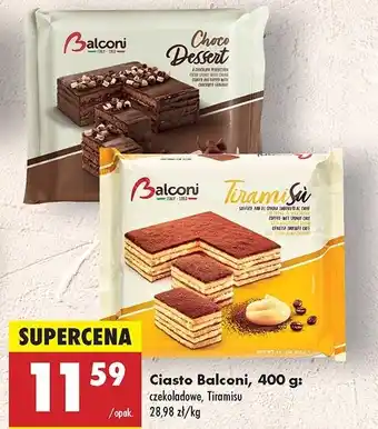 Biedronka Choco dessert Balconi oferta