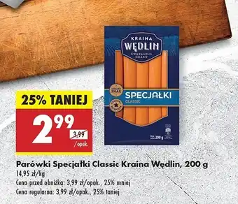 Biedronka Parówki specjałki Kraina Wędlin oferta