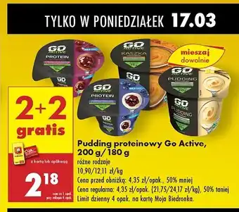 Biedronka Kaszka proteinowa karmelowa Go Active oferta