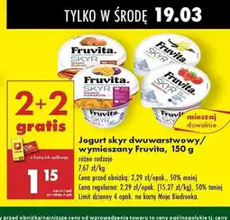 Biedronka Jogurt wanilia Fruvita Skyr oferta