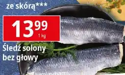 E.Leclerc Śledź solony bez głowy oferta