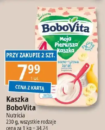 E.Leclerc Kaszka mleczno-ryżowa bananowa Bobovita Moja Pierwsza oferta