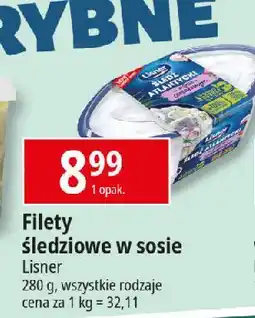 E.Leclerc Filety śledziowe w sosie czosnkowym Lisner oferta