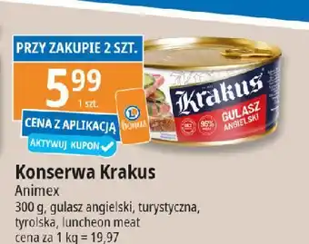 E.Leclerc Konserwa luncheon meat Krakus Animex oferta