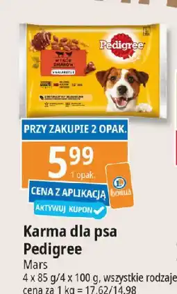 E.Leclerc Karma dla psa wybór smaków w sosie wołowina i wątróbka + kaczka Pedigree oferta