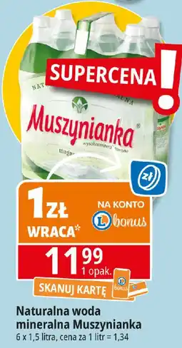 E.Leclerc Woda niegazowana Muszynianka oferta