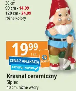 E.Leclerc Krasnal ceramiczny 40 cm Siplec oferta