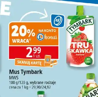 E.Leclerc Mus jabłko-banan-truskawka-marchew Tymbark 1936 oferta