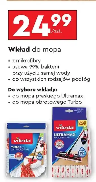 Biedronka Wkład do mopa turbo classic Vileda oferta