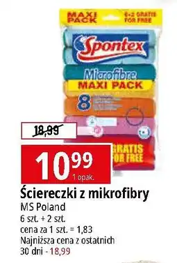 E.Leclerc Ściereczki z mikrofibry Spontex oferta