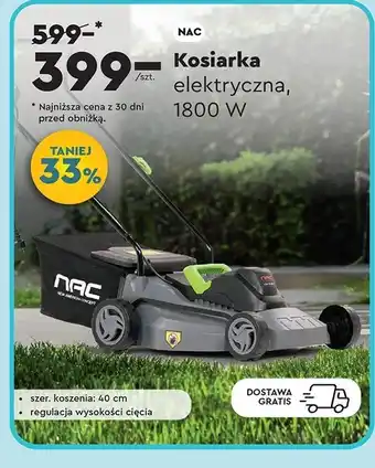 Biedronka Kosiarka elektryczna 1800 w Nac oferta