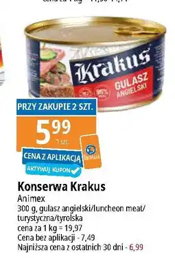 E.Leclerc Konserwa tyrolska Krakus Animex oferta