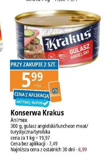 E.Leclerc Konserwa tyrolska Krakus Animex oferta