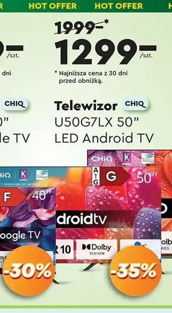 Biedronka Telewizor u50g7lx 50 Chiq oferta