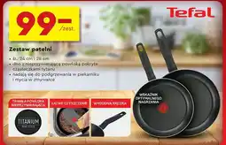 Biedronka Patelnie hard titanium c6959052 Tefal oferta