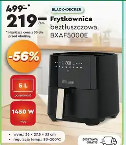 Biedronka Frytkownica bxaf5000e Black & Decker oferta