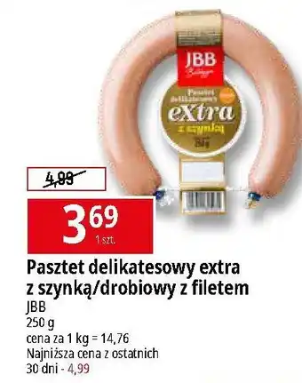 E.Leclerc Pasztet delikatesowy extra z filetem Jbb Bałdyga oferta