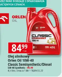 E.Leclerc Olej silnikowy platinum classic diesel 5w-40 Orlen Oil oferta