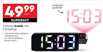 Biedronka Budzik rgb z projektorem Setty oferta