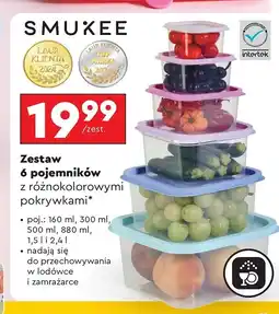 Biedronka Zestaw pojemników Smukee oferta