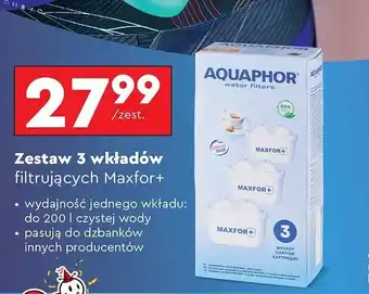 Biedronka Wkłady filtrujące maxfor+ Aquaphor oferta