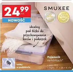 Biedronka Pojemnik na kółkach 33 l Smukee oferta