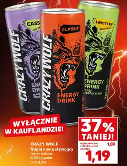 Kaufland Napój energetyczny Crazy Wolf oferta