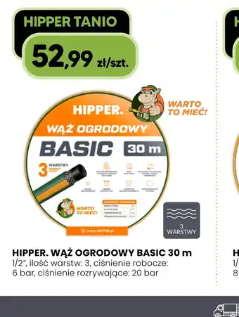 Hipper.pl Wąż ogrodowy Hipper Basic oferta