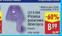 ALDI Piżama dziecięca polarowa 86/92-122/128 Lily & Dan oferta