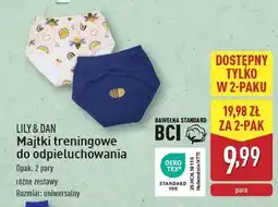 ALDI Majtki treningowe do odpieluchowania Lily & Dan oferta