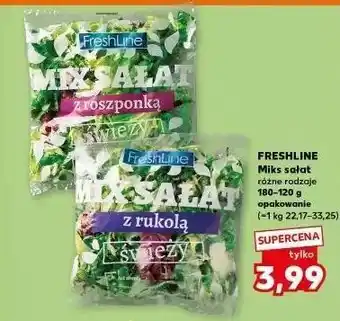 Kaufland Mix sałat z rukolą Freshline oferta