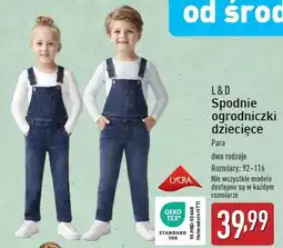 ALDI Ogrodniczki dziecięce 92-116 L&D oferta