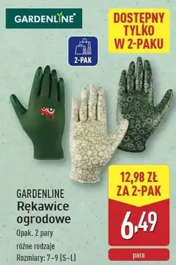 ALDI Rękawice ogrodowe s-l Gardenline oferta