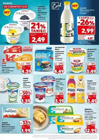 Kaufland Mleko 2% Łaciate oferta