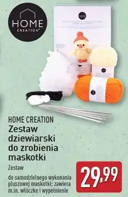 ALDI Zestaw dziewiarski do zrobienia maskotki Home Creation oferta