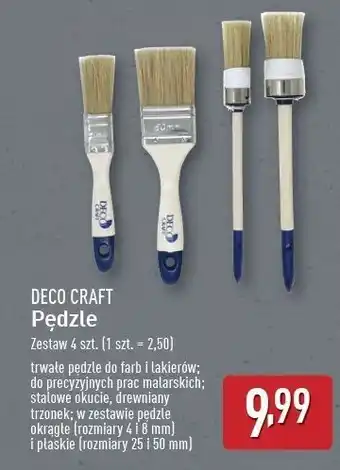 ALDI Pędzle Deco Craft oferta