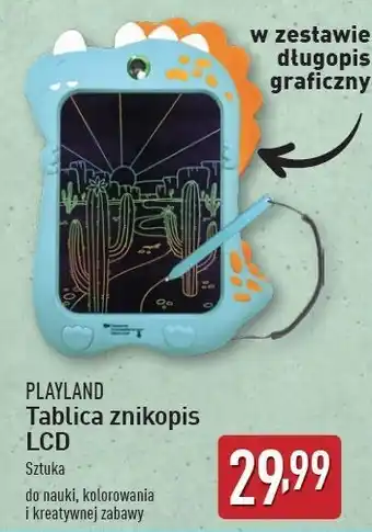 ALDI Tablica znikopis lcd Playland oferta