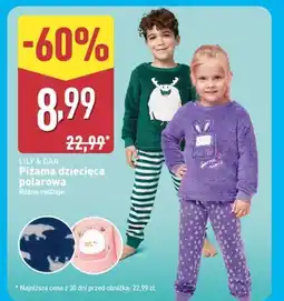 ALDI Piżama dziecięca polarowa 86/92-122/128 Lily & Dan oferta