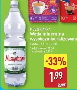 ALDI Woda niegazowana Muszynianka oferta