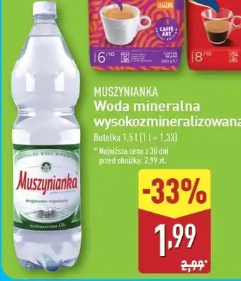 ALDI Woda niegazowana Muszynianka oferta