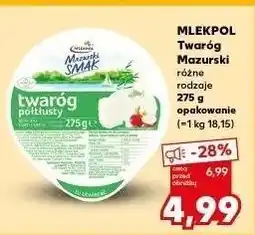 Kaufland Twaróg półtłusty Mazurski Smak oferta